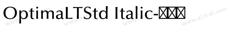 OptimaLTStd Italic字体转换